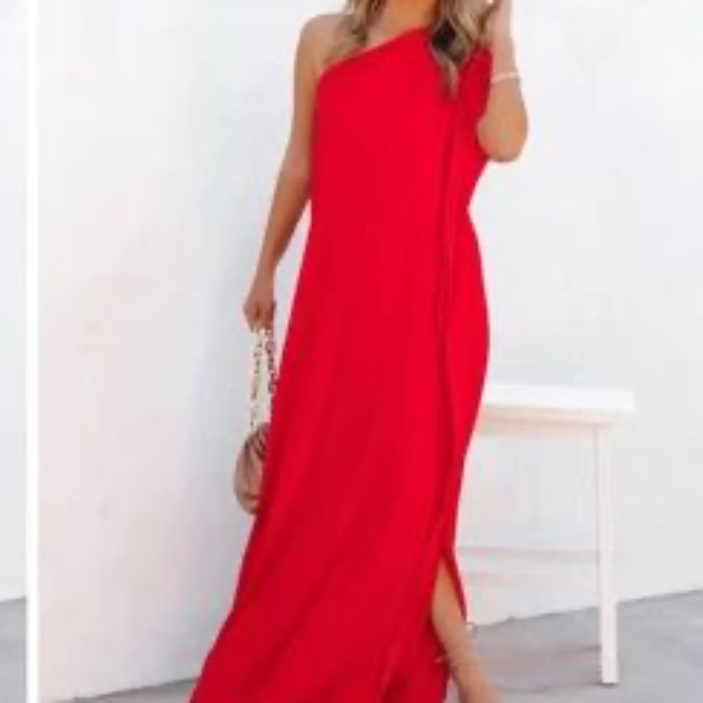 One shoulder Maxi dress